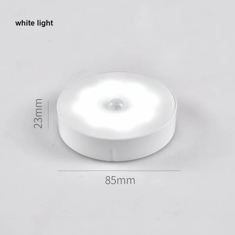 USB Rechargeable PIR Motion Sensor LED Night Light
