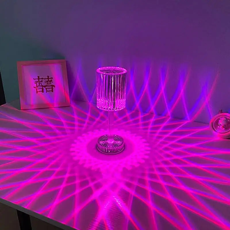 16-Color LED Crystal Desk Lamp FLZ Lighting store Store