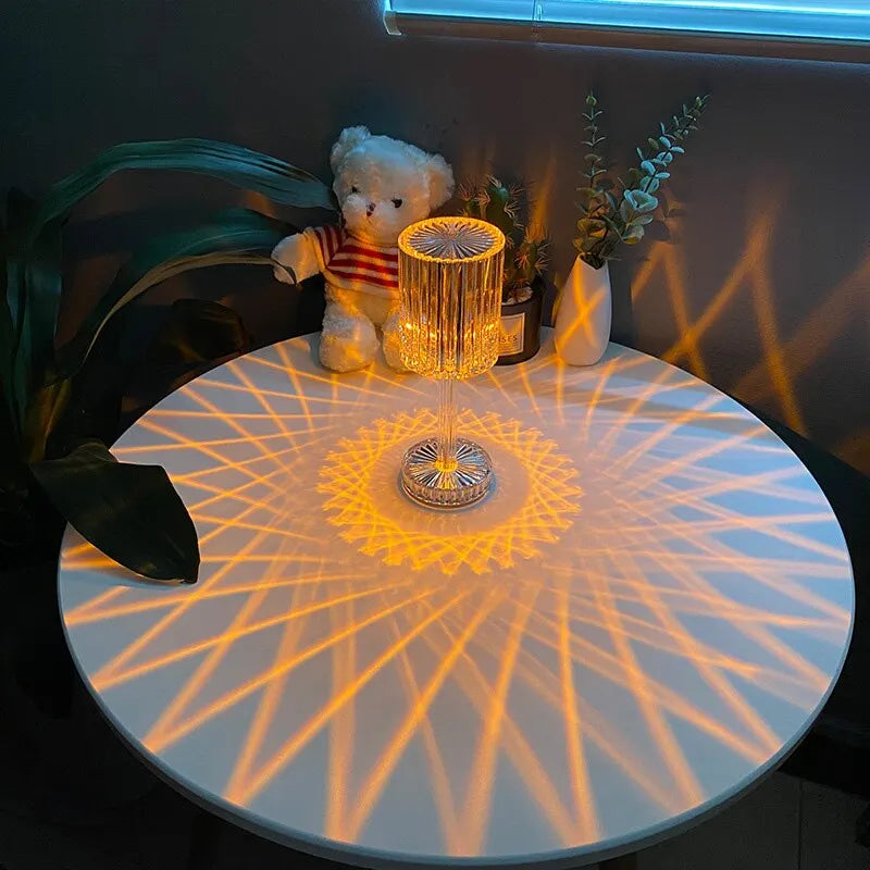 16-Color LED Crystal Desk Lamp FLZ Lighting store Store