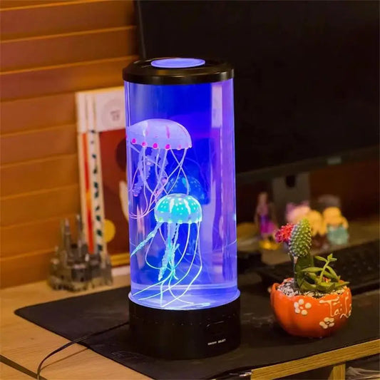 Jellyfish Lamp 7-Color LED Ocean Night Light | Unique Bedroom Decor & Gift for Kids & Adults Shop1103847068 Store